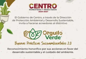 Convoca Centro a obtener el Distintivo Orgullo Verde Buenas Prácticas Socioambientales