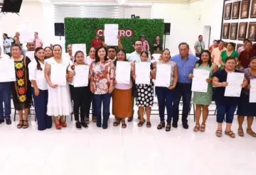 Otorgan Yolanda Osuna y el INPI constancias de autodeterminación a 19 comunidades yokot´an
