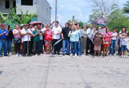 Dan inicio a obra de pavimentación en carretera que conduce a la ranchería Lagartera en Comalcalco