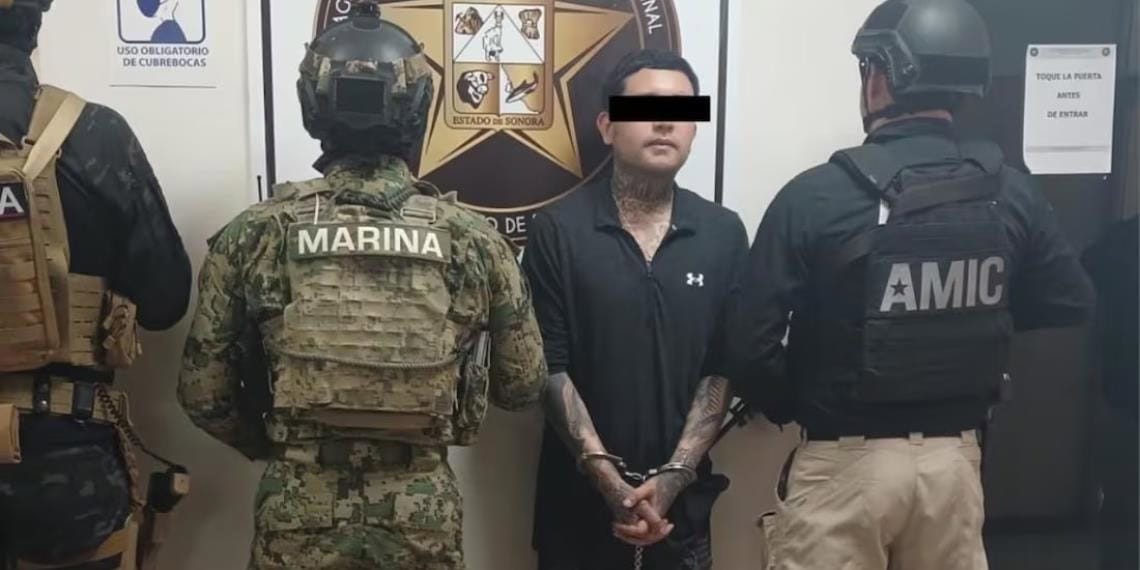 Capturan a presunto feminicida en Sonora