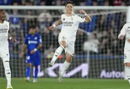Real Madrid gana en su visita a Getafe y se acerca a cuatro puntos del Barcelona