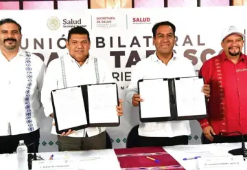 Firman Gobiernos de Tabasco y Chiapas histórico convenio de colaboración para el fortalecimiento de la Salud Pública en ambas entidades