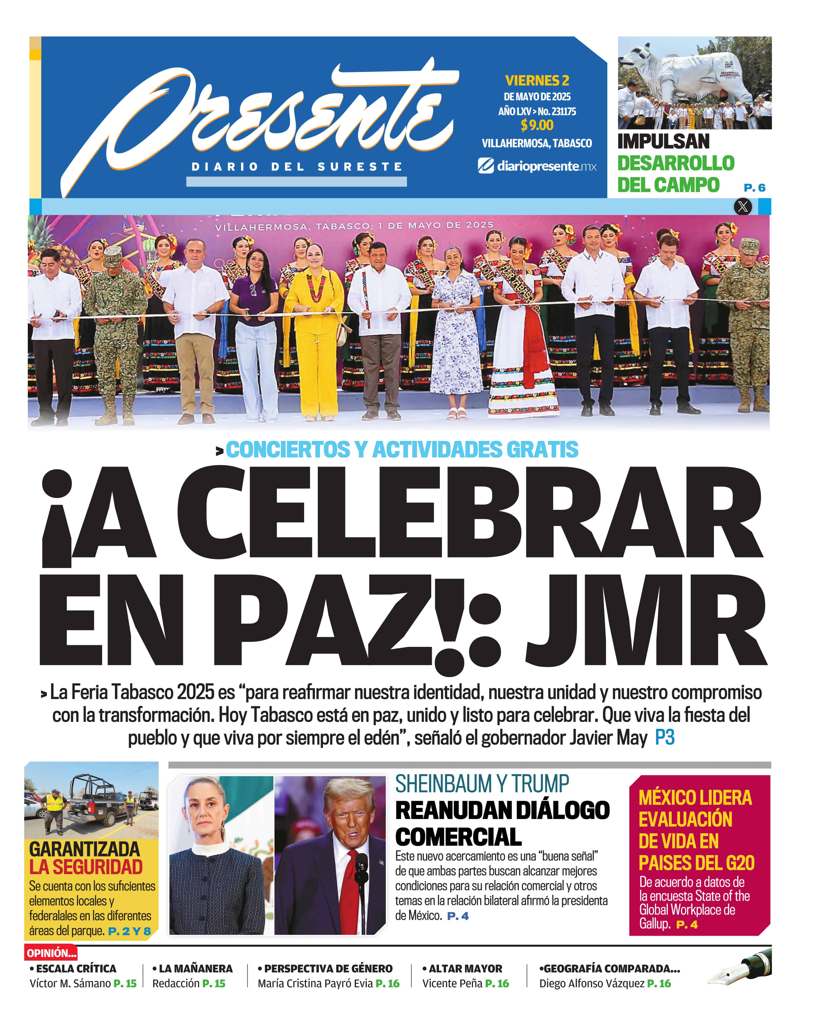 Portada del Día Edición Impresa