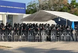 Protesta en Balancán.