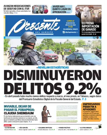 Portada del Día Edición Impresa
