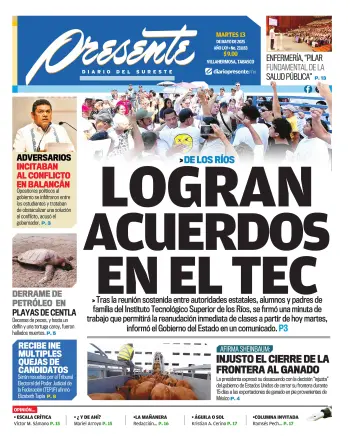 Portada del Día Edición Impresa
