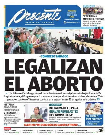 Portada del Día Edición Impresa
