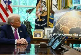 Trump presenta el Domo Dorado