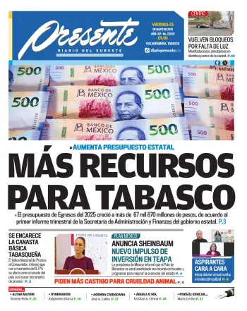 Portada del Día Edición Impresa