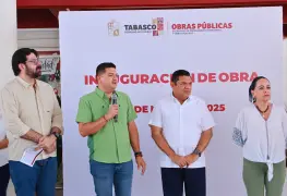 Entregan importantes obras en Comalcalco