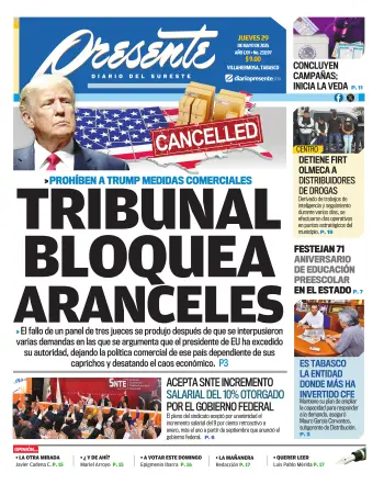 Portada del Día Edición Impresa