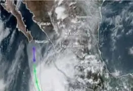 Alvin avanza hacia Baja California Sur