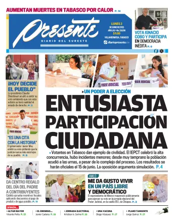 Portada del Día Edición Impresa