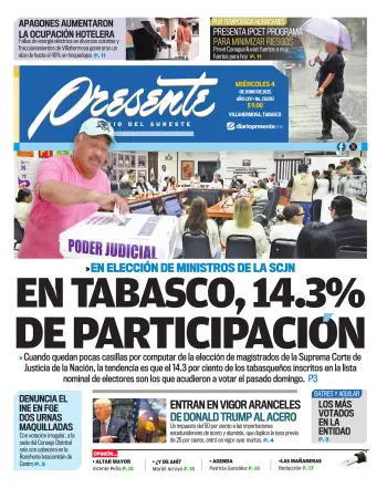 Portada del Día Edición Impresa