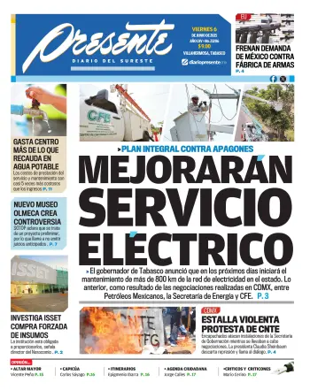 Portada del Día Edición Impresa