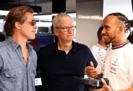 Pitt y Hamilton, juntos en la pista.