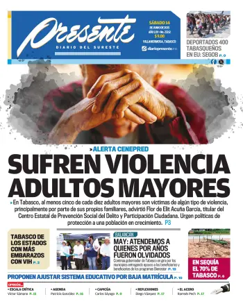 Portada del Día Edición Impresa