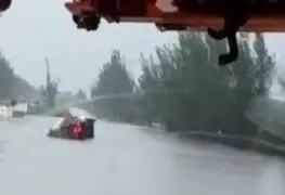 Inundaciones paralizan vialidades en Ciudad Madero y Altamira.