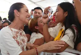 Sheinbaum recorre el sureste del país.