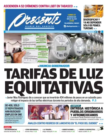 Portada del Día Edición Impresa