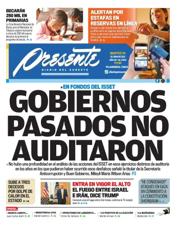 Portada del Día Edición Impresa