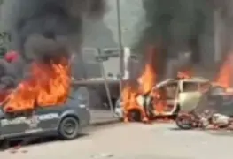 Queman patrullas en Tezonapa