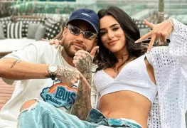 Neymar y Bruna: papás otra vez.