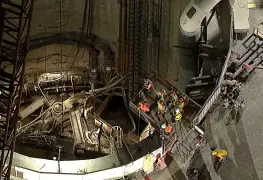 Derrumbe en túnel: 31 obreros salvados en California