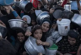 Gaza vive su propio juego del hambre