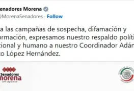 Adán Augusto López Hernández recibe apoyo de Morena en medio de acusaciones