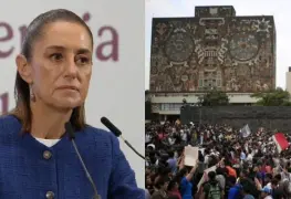 Sheinbaum condena quema de libros en protesta de la UNAM