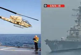 Irán expulsa buque de guerra de EEUU en el mar de Omán
