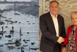 Firman acuerdo para detener contaminación del Río Tijuana