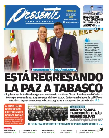 Portada del Día Edición Impresa