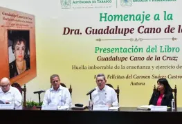Presentan libro en homenaje a Guadalupe Cano en la UJAT