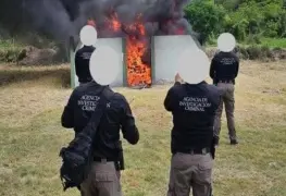 Queman 300 kilos de narcóticos en Chiapas