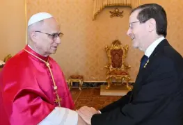 Presidente de Israel y Papa en el Vaticano