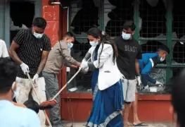 Jóvenes de la Generación Z involucrados en protestas violentas en Nepal