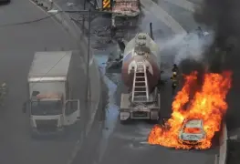 Explosión de pipa en Puente de la Concordia deja seis muertos