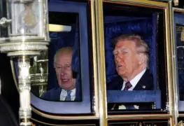 Rey Carlos III recibe a Donald Trump con honores en Reino Unido