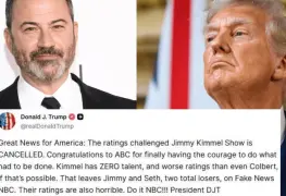 Trump celebra cancelación de Jimmy Kimmel Live en medio de controversia