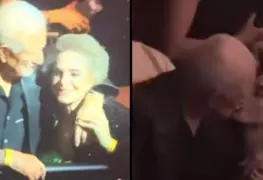 Doña Cuquita besa a misterioso hombre en concierto de Alejandro Fernández