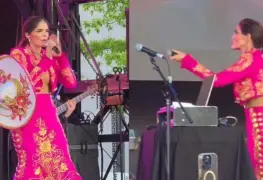 Frustración de Ana Bárbara en concierto por falla de audio