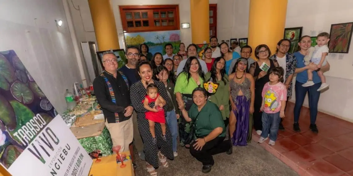 Arte de Angiebu Lugo celebra naturaleza tabasqueña en exposición