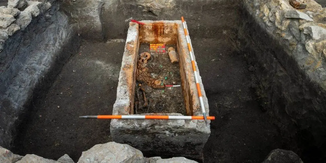 Hallazgo de sarcófago romano de 1700 años en Budapest