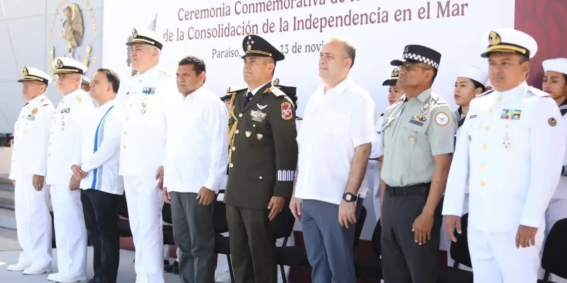 Tabasco honra 200 años de la Independencia en el Mar