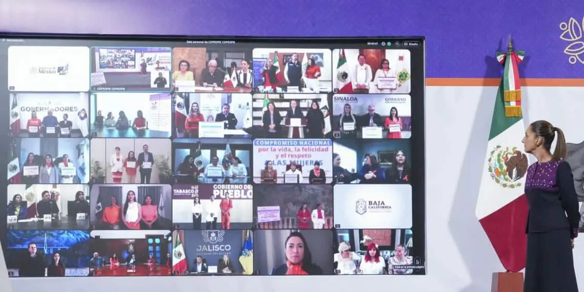 Se comprometen a defender a mujeres