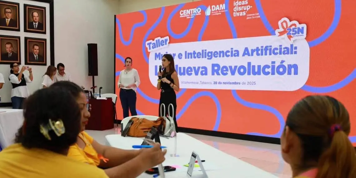 Empoderamiento femenino, taller mujer e inteligencia artificial en Centro