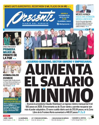 Portada del Día Edición Impresa