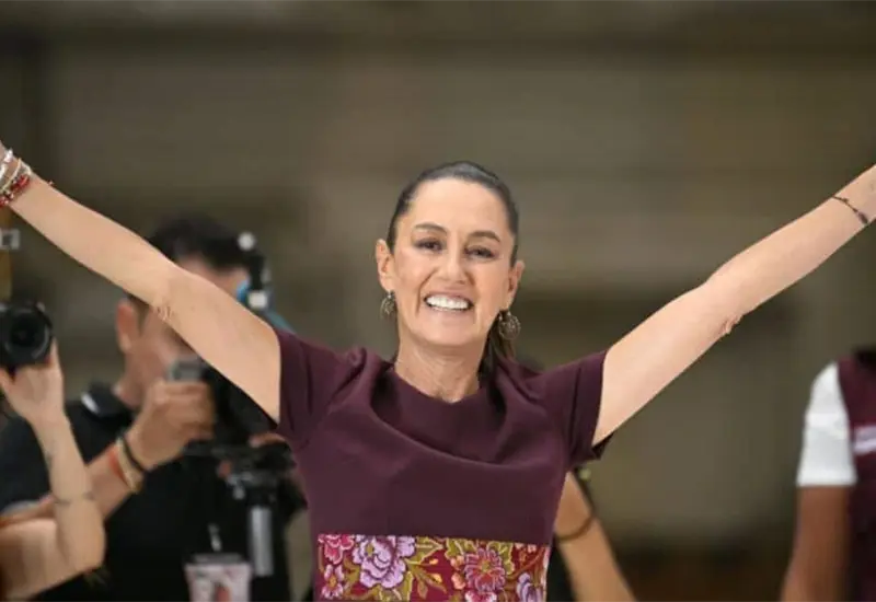 Presidenta lidera acto por 7 años de la Cuarta Transformación